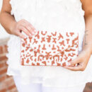 Wild And Fun Beaded Clutch, Tan