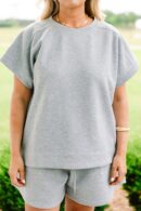 Always The Same Thing Top, Heather Gray