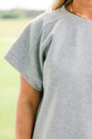 Always The Same Thing Top, Heather Gray