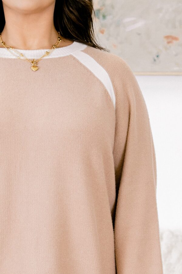 Be Here Now Sweater, Taupe - Image 5