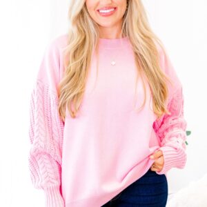 Charming Voices Sweater, Pink