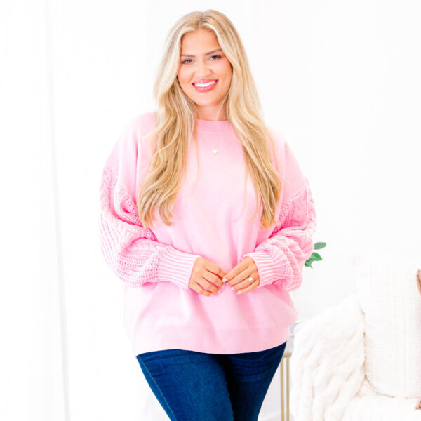 Charming Voices Sweater, Pink - Image 7
