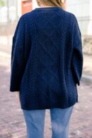 Crossing Channels Sweater, Navy