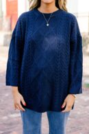 Crossing Channels Sweater, Navy