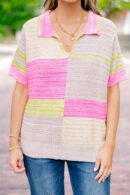 Dopamine Sweater, Pink Multi