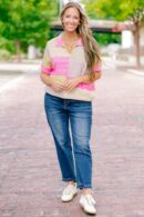 Dopamine Sweater, Pink Multi