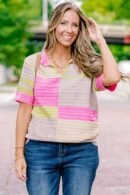 Dopamine Sweater, Pink Multi