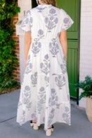 Enchanting Moments Maxi Dress, Cream-Black
