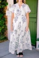 Enchanting Moments Maxi Dress, Cream-Black