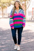 Falling For Fall Sweater, Blue Multi