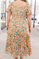 Flowers From The Garden Dress, Peach