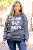Game Day Vibes Sweatshirt, Deep Heather
