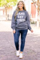 Game Day Vibes Sweatshirt, Deep Heather