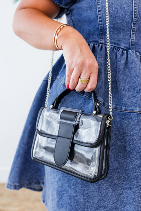 Game Day Glam Handbag, Black - Image 2