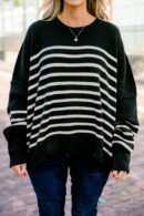 Magically Perfect Sweater, Black Stripe