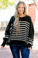 Magically Perfect Sweater, Black Stripe