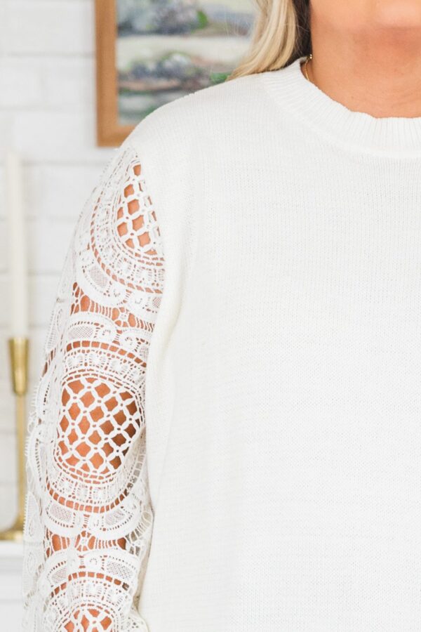 Making Time Sweater, White - Image 4