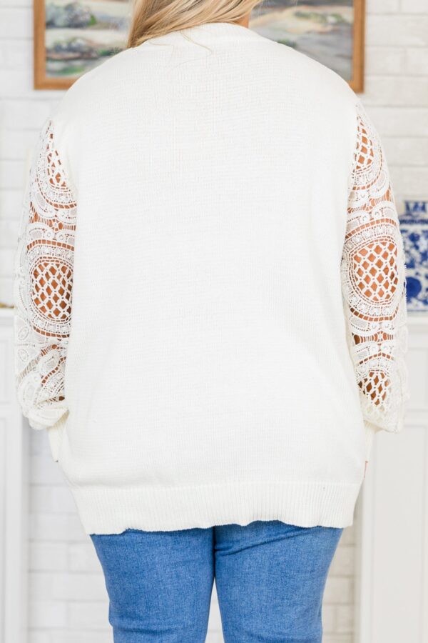 Making Time Sweater, White - Image 6