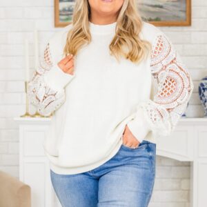 Making Time Sweater, White