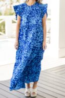 Mossy Meadows Maxi Dress, Cobalt