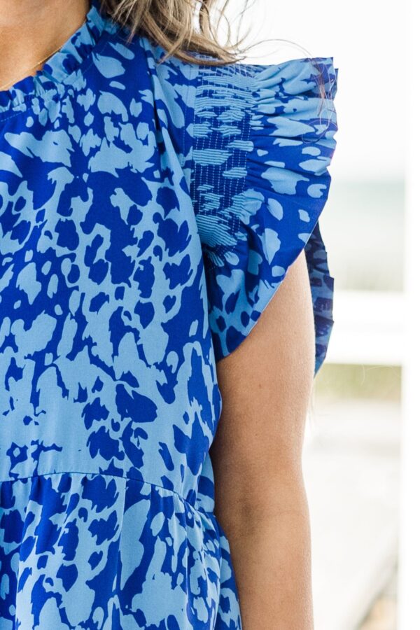 Mossy Meadows Maxi Dress, Cobalt - Image 4