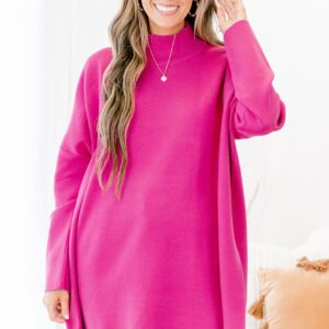 Notting Hill Sweater, Hot Magenta