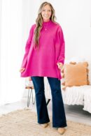 Notting Hill Sweater, Hot Magenta
