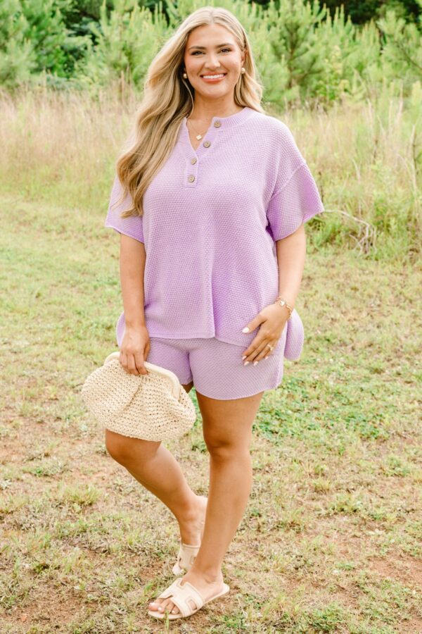 Off In Paradise Sweater Set, Lilac - Image 2