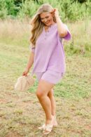 Off In Paradise Sweater Set, Lilac