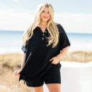 Off In Paradise Sweater Set, Black