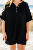 Off In Paradise Sweater Set, Black