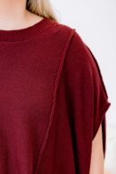 On My Way Over Sweater, Wine