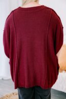 On My Way Over Sweater, Wine