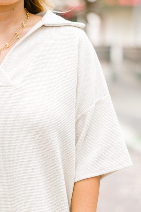 Relaxation Time Top, Taupe - Image 4