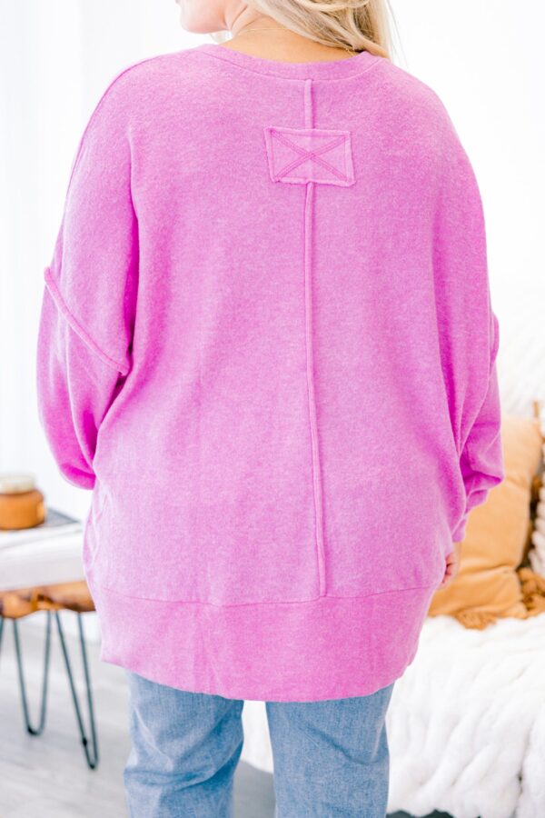 So Comfy Sweater, Bright Mauve - Image 6