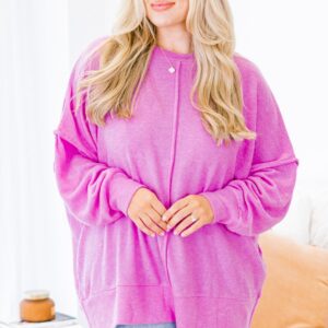 So Comfy Sweater, Bright Mauve