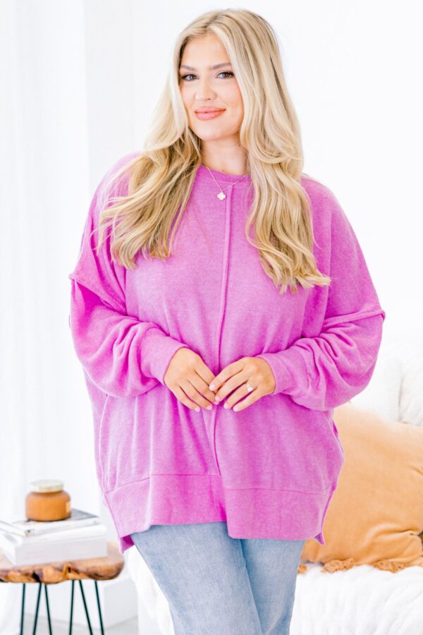 So Comfy Sweater, Bright Mauve