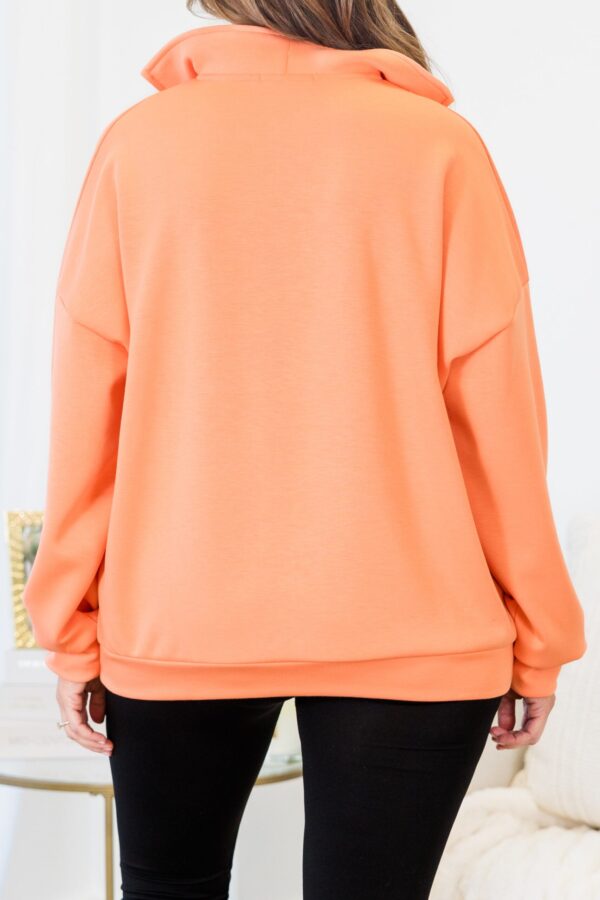 Sporty Chic Pullover, Coral - Image 7