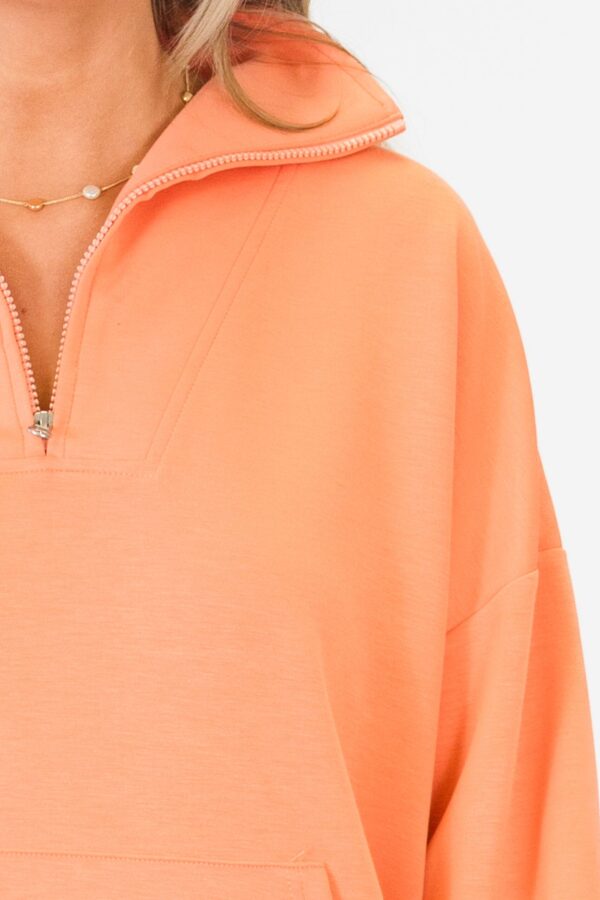 Sporty Chic Pullover, Coral - Image 5