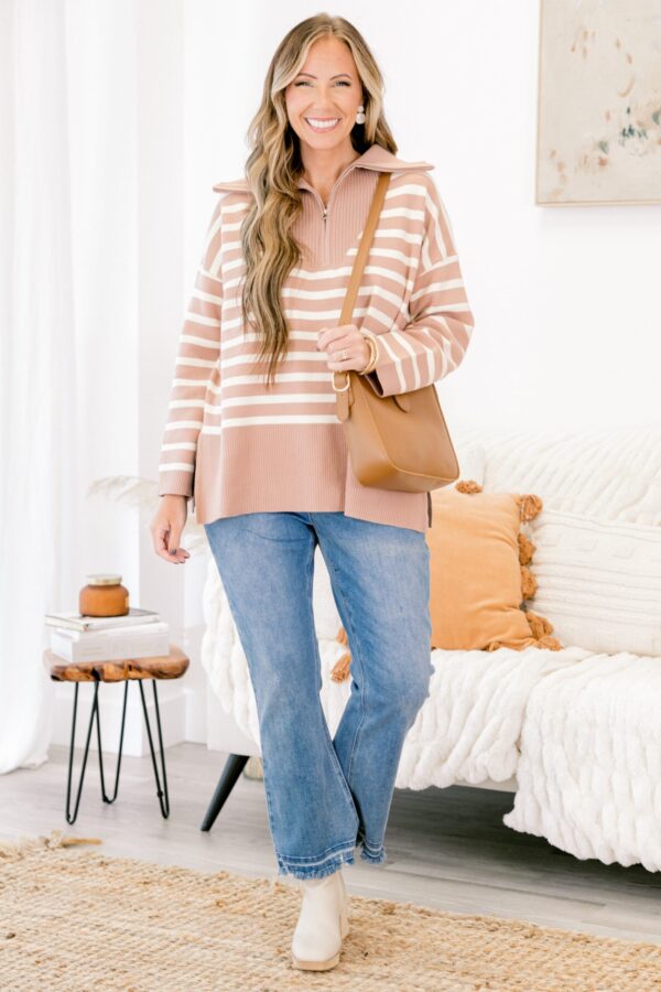 Sweet Stripes Sweater, Natural - Image 3
