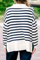 Sweet Stripes Sweater, Taupe