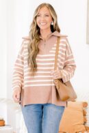 Sweet Stripes Sweater, Natural