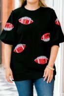 Touchdown Sparkle Top, Black
