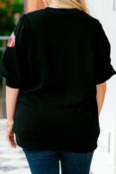 Touchdown Sparkle Top, Black