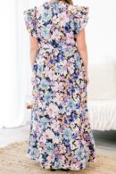 Venetian Garden Dress, Navy