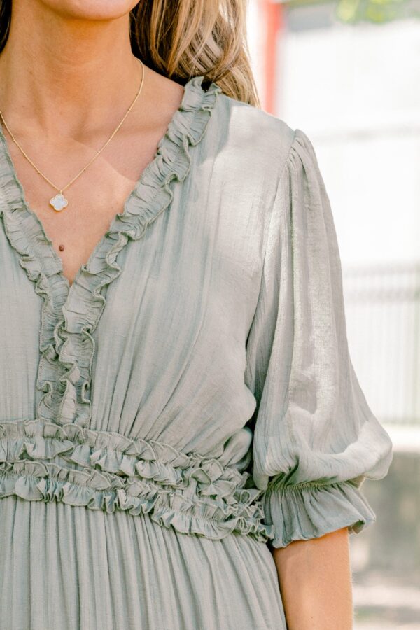 Make A Statement Maxi Dress, Olive - Image 4